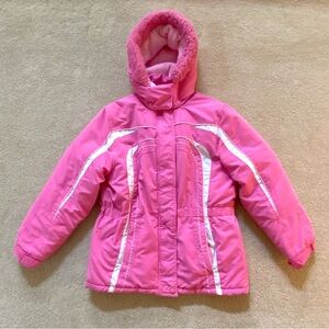 Girl’s Big Chill Double Layer Winter Jacket with Fleece Windbreaker